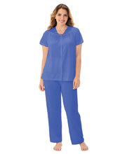 Load image into Gallery viewer, Exquisite Form® Short Sleeve Pajama – náttföt, Rocky Blue