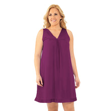 Load image into Gallery viewer, Exquisite Form® Short Gown – stuttur náttkjóll, Amaranth