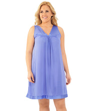 Load image into Gallery viewer, Exquisite Form® Short Gown – stuttur náttkjóll, Victory Violet