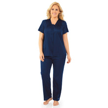 Load image into Gallery viewer, Exquisite Form® Short Sleeve Pajama – náttföt, Navy