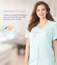 Load image into Gallery viewer, Exquisite Form® Short Sleeve Pajama – náttföt, Azure Mist