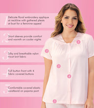 Load image into Gallery viewer, Exquisite Form® Short Sleeve Pajama – náttföt, Pink Champagne