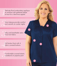 Load image into Gallery viewer, Exquisite Form® Short Sleeve Pajama – náttföt, Navy