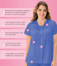 Load image into Gallery viewer, Exquisite Form® Short Sleeve Pajama – náttföt, Rocky Blue