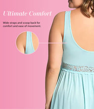 Load image into Gallery viewer, Exquisite Form® Sleeveless Long Nightgown – síður náttkjóll, Azure Mist