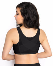 Load image into Gallery viewer, Fully® Front Close Wirefree Posture Bra with Lace – brjóstahaldari, Black