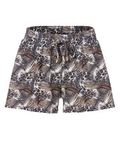 Load image into Gallery viewer, Swimming shorts Wildlife – stuttbuxur, Black and Watercolor Print