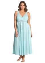 Load image into Gallery viewer, Exquisite Form® Sleeveless Long Nightgown – síður náttkjóll, Azure Mist