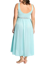 Load image into Gallery viewer, Exquisite Form® Sleeveless Long Nightgown – síður náttkjóll, Azure Mist