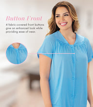 Load image into Gallery viewer, Exquisite Form® Short Sleeve Pajama – náttföt, Purity Blue