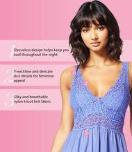 Load image into Gallery viewer, Exquisite Form® Sleeveless Long Nightgown – síður náttkjóll, Victory Violet