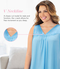 Load image into Gallery viewer, Exquisite Form® Short Gown – stuttur náttkjóll, Purity Blue