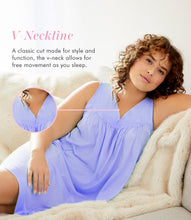 Load image into Gallery viewer, Exquisite Form® Short Gown – stuttur náttkjóll, Victory Violet