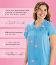 Load image into Gallery viewer, Exquisite Form® Short Sleeve Pajama – náttföt, Purity Blue
