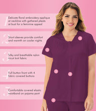 Load image into Gallery viewer, Exquisite Form® Short Sleeve Pajama – náttföt, Amaranth