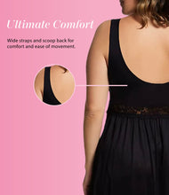 Load image into Gallery viewer, Exquisite Form® Sleeveless Long Nightgown – síður náttkjóll, Midnight Black
