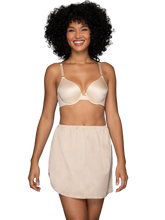 Load image into Gallery viewer, Everyday Layers™ Single Slit Half Slip – undirpils, Damask Neutral