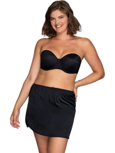 Load image into Gallery viewer, Everyday Layers™ Single Slit Half Slip – undirpils, Midnight Black