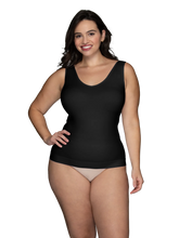 Load image into Gallery viewer, Everyday Layers™ Seamless Smoothing Spin Tank – hlýrabolur, Midnight Black