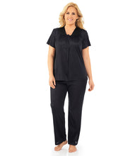 Load image into Gallery viewer, Exquisite Form® Short Sleeve Pajama – náttföt, Midnight Black
