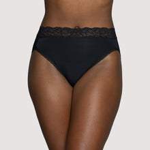 Load image into Gallery viewer, Flattering Lace® Hi Cut – nærbuxur, Midnight Black