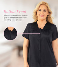 Load image into Gallery viewer, Exquisite Form® Short Sleeve Pajama – náttföt, Midnight Black
