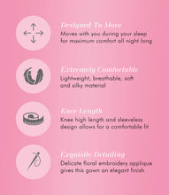 Load image into Gallery viewer, Exquisite Form® Short Gown – náttkjóll, Pink Champagne