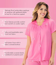 Load image into Gallery viewer, Exquisite Form® Short Sleeve Pajama – náttföt, Perfumed Rose