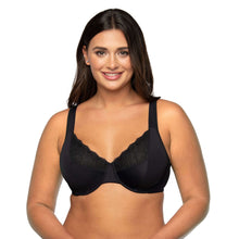 Load image into Gallery viewer, Vanity Fair® Flattering Lace Full Figure Underwire Minimizer Bra – brjóstahaldari, Midnight Black
