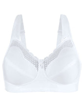 Load image into Gallery viewer, Fully® Cotton Soft Cup Wirefree Bra With Lace – brjóstahaldari, White