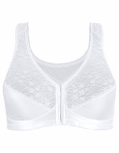 Load image into Gallery viewer, Fully® Front Close Wirefree Posture Bra with Lace – brjóstahaldari, White