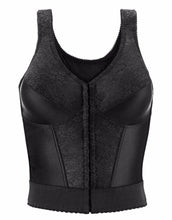 Load image into Gallery viewer, Fully® Front Close Wirefree Longline Posture Bra with Lace – brjóstahaldari, Black