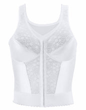 Load image into Gallery viewer, Fully® Front Close Wirefree Longline Posture Bra with Lace – brjóstahaldari, White