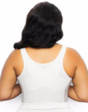 Load image into Gallery viewer, Fully® Front Close Wirefree Longline Posture Bra with Lace – brjóstahaldari, White