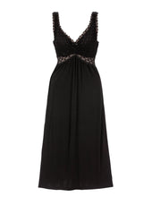 Load image into Gallery viewer, Nightgown Long Lace – náttkjóll, Black