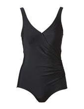 Load image into Gallery viewer, Santoríni swimsuit with body control – sundbolur, Black