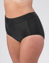 Load image into Gallery viewer, Black high waist bikini briefs with body control – bikiní buxur, Black