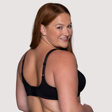 Load image into Gallery viewer, Beauty Back® Full Figure Underwire Minimizer – brjóstahaldari, Midnight Black