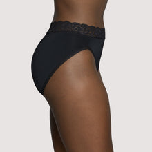 Load image into Gallery viewer, Flattering Lace® Hi Cut – nærbuxur, Midnight Black