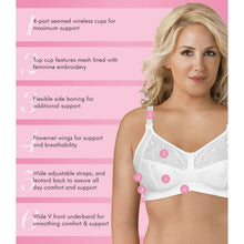 Load image into Gallery viewer, Exquisite Form Fully® Soft Cup Bra with Embroidered Mesh – brjóstahaldari, White