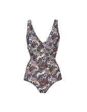 Load image into Gallery viewer, Naples Swimsuit Wildlife – sundbolur, Black/Animal Print